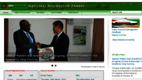 What Parliament.gov.zm website looked like in 2018 (6 years ago)