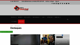 What Politicadistrital.com.br website looked like in 2018 (6 years ago)
