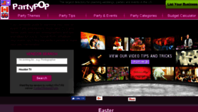 What Partypop.com website looked like in 2018 (6 years ago)