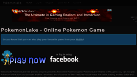 What Pokemonlake.com website looked like in 2018 (6 years ago)
