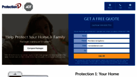 What Protection1.com website looked like in 2018 (6 years ago)