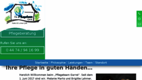 What Pflegeteam-garrel.de website looked like in 2018 (6 years ago)