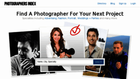 What Photographersindex.com website looked like in 2018 (6 years ago)