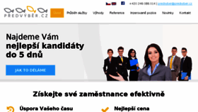 What Predvyber.cz website looked like in 2018 (6 years ago)