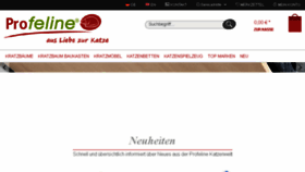 What Profeline-katzenshop.de website looked like in 2018 (6 years ago)
