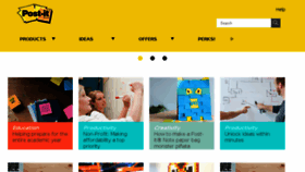What Post-it.com.au website looked like in 2018 (6 years ago)