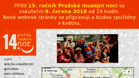 What Prazskamuzejninoc.cz website looked like in 2018 (6 years ago)
