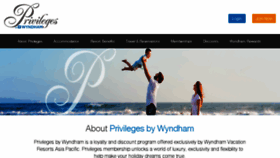 What Privilegesbywyndham.com.au website looked like in 2018 (6 years ago)