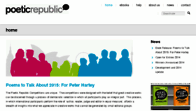 What Poeticrepublic.com website looked like in 2018 (6 years ago)