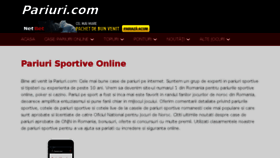 What Pariuri.com website looked like in 2018 (6 years ago)