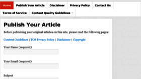 What Publishyourarticles.net website looked like in 2018 (6 years ago)