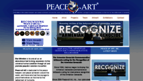 What Peaceofart.org website looked like in 2018 (6 years ago)