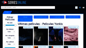 What Pelis.me website looked like in 2018 (6 years ago)
