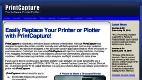 What Printcapture.com website looked like in 2018 (6 years ago)
