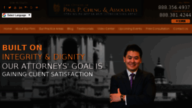 What Paulchenglaw.com website looked like in 2018 (6 years ago)