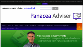 What Panaceaadviser.com website looked like in 2018 (6 years ago)
