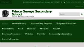 What Pgss.sd57.bc.ca website looked like in 2018 (6 years ago)