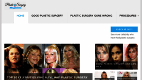 What Plasticsurgerymagz.com website looked like in 2018 (7 years ago)