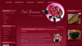 What Pinkbrowser.com website looked like in 2018 (6 years ago)