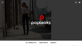 What Poplooks.com website looked like in 2018 (6 years ago)