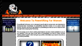 What Powerliftingforwomen.com website looked like in 2018 (6 years ago)