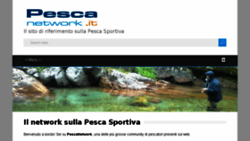 What Pescanetwork.it website looked like in 2018 (6 years ago)