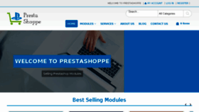 What Prestashoppe.com website looked like in 2018 (6 years ago)