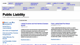 What Publicliability.net.au website looked like in 2018 (6 years ago)