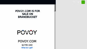 What Povoy.com website looked like in 2018 (6 years ago)
