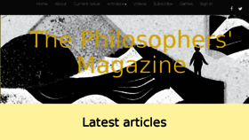 What Philosophersmag.com website looked like in 2018 (6 years ago)