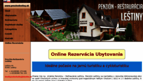 What Penzionlestiny.sk website looked like in 2018 (6 years ago)