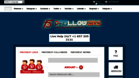 What Pfollowers.com website looked like in 2018 (6 years ago)