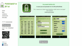 What Passwordgrid.com website looked like in 2018 (6 years ago)