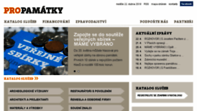 What Propamatky.info website looked like in 2018 (6 years ago)