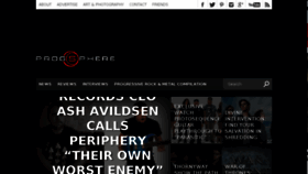 What Prog-sphere.com website looked like in 2018 (6 years ago)