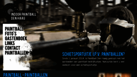 What Paintballdenhaag.nl website looked like in 2018 (6 years ago)