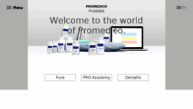 What Promedico.at website looked like in 2018 (6 years ago)