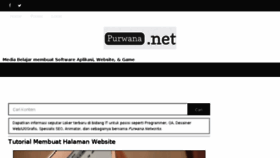 What Purwana.net website looked like in 2018 (7 years ago)