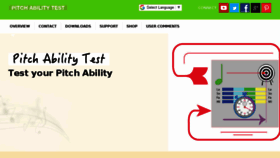 What Pitch-ability-test.com website looked like in 2018 (7 years ago)