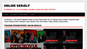 What Pozriserial.sk website looked like in 2018 (6 years ago)