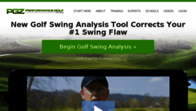 What Performancegolfzone.com website looked like in 2018 (6 years ago)