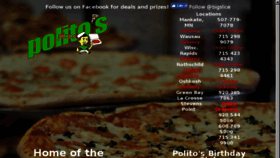 What Politospizza.com website looked like in 2018 (6 years ago)