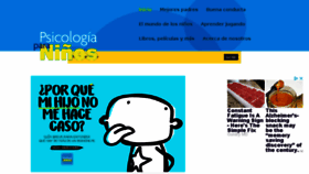 What Psicologiaparaninos.com website looked like in 2018 (6 years ago)