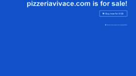 What Pizzeriavivace.com website looked like in 2018 (6 years ago)