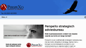 What Perspexo.com website looked like in 2018 (6 years ago)