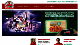 What Papajohnsmexico.com website looked like in 2018 (6 years ago)