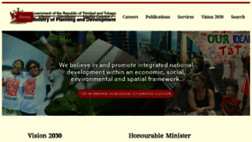 What Planning.gov.tt website looked like in 2018 (6 years ago)