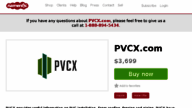 What Pvcx.com website looked like in 2018 (6 years ago)