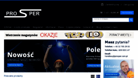 What Prospersklep.pl website looked like in 2018 (6 years ago)