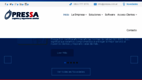What Pressa.com.ar website looked like in 2018 (6 years ago)